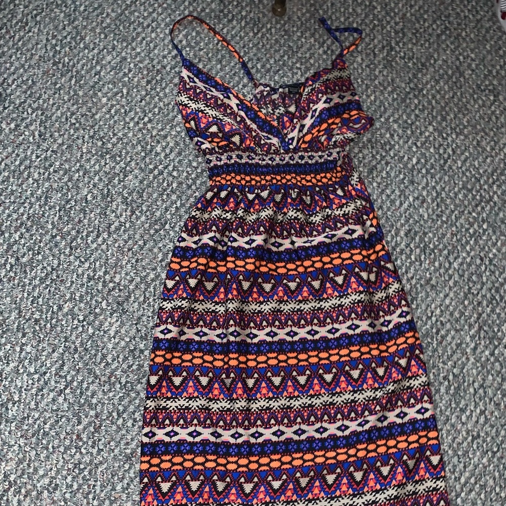 Printed maxi dress